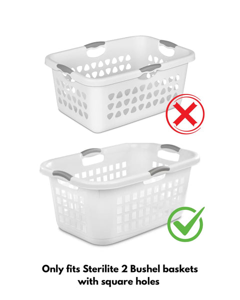 Laundry Basket Holder Storage Shelf (4 Tier, No Wheels, Wide)