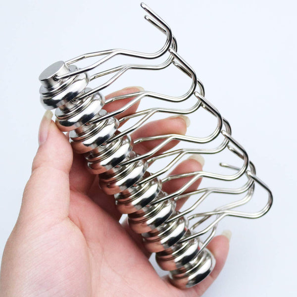 E BAVITE Swivel Swing Magnetic Hooks 60LB,10 Pack Strong Neodymium Magnet Hook for Magnets Surfaces 67.5mm(2.66in)