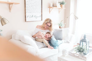 Mother Daughter happy at home