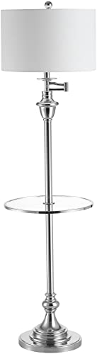 JONATHAN Y JYL3055C Cora 60" Metal/Glass LED Side Table and Floor Lamp Contemporary,Transitional for Bedrooms, Living Room, Office, Reading, Oil Rubbed Bronze, Oil-Rubbed Bronze