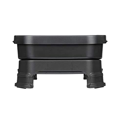 Neater Pet Brands Neater Feeder Deluxe for Cats with Leg Extensions - Elevated Food & Water Bowls - Mess-Free Raised Feeder, Midnight Black