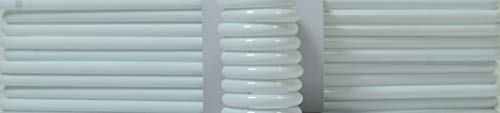 Strong Extra Heavy Adult Plastic Tube Hangers - White - 9 Ct