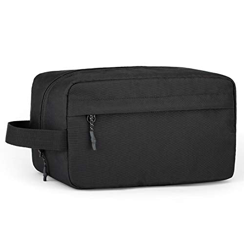 Vorspack Toiletry Bag Hanging Dopp Kit for Men Water Resistant Shaving Bag with Large Capacity for Travel - Black