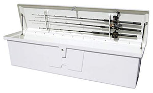 Taylor Made Products 83560 Stow 'N Go Dock Box with 3 Rod, 24 x 95 x 22-Inch , White