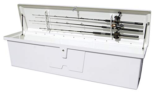 Taylor Made Products 83560 Stow 'N Go Dock Box with 3 Rod, 24 x 95 x 22-Inch , White