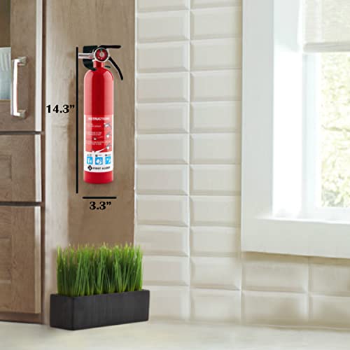 BRK First Alert FE1A10GR195 HOME1 Rechargeable Standard Home Fire Extinguisher UL Rated 1-A:10-B:C Pack of 2 Includes Wholesalehome Cleaning Cloth.