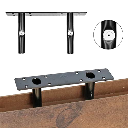 QEEIG Floating Shelves Bathroom Decor - Book Shelf for Wall Bedroom Kitchen Farmhouse Small 16 inch Set of 2, Rustic Brown (008-40BN)
