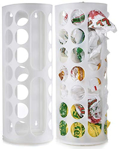 Grocery Bag Storage Holder - Large Bag Dispenser will Neatly Store Plastic Shopping Bags and Keep them Handy for Reuse. Access Holes Make Adding or Retrieving Bags Simple and Convenient. (2-Pack)