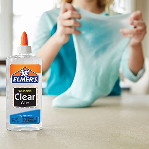 Elmer's Liquid School Glue, Clear, Washable, 9 Ounces, 1 Count – Home  Harmony