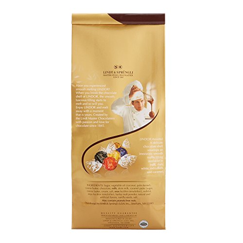Lindt LINDOR Assorted Chocolate Truffles, Kosher, Great for Holiday Gifting, 21.2 Ounce Bag