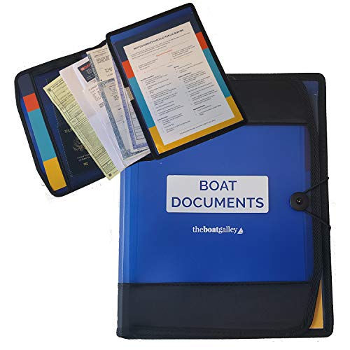 The Boat Galley Boat Documents Organizer – Large Size (Blue)