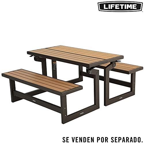 Lifetime 60054 Convertible Bench / Table, Faux Wood Construction