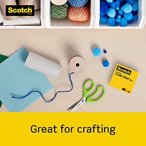 Scotch Double Sided Tape, Great for Gift Wrapping, Permanent, 1/2 in x 400 in, 2 Dispensers/Pack (137DM-2)