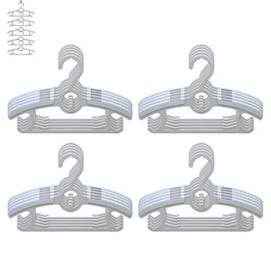 Gencuoir Baby Nursery Closet Hangers, Ultra Thin Non-Slip and Extendable Laundry Infant Pant Hanger for Newborn Clothes 20pcs11-14" Adjustable Children Coat Hanger for Girl Boy Toddler Kids Child