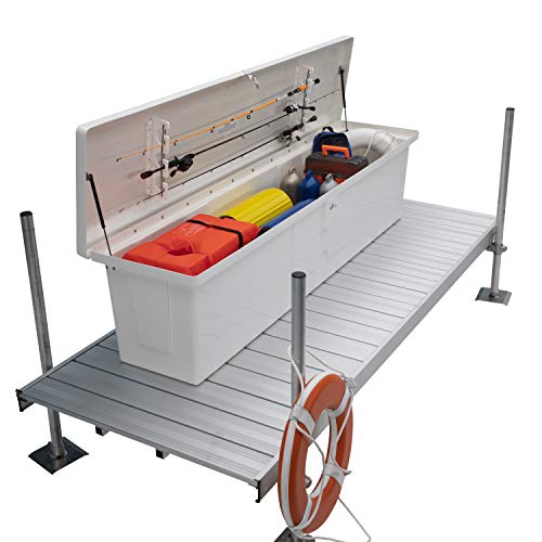 Taylor Made Products 83560 Stow 'N Go Dock Box with 3 Rod, 24 x 95 x 22-Inch , White