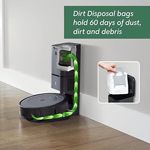 iRobot Roomba i3+ EVO (3550) Self-Emptying Robot Vacuum – Now Clean By Room With Smart Mapping, Empties Itself For Up To 60 Days, Works With Alexa, Ideal For Pet Hair, Carpets