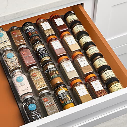 YouCopia SpiceLiner Spice Drawer Liner, 10ft Roll, Gray