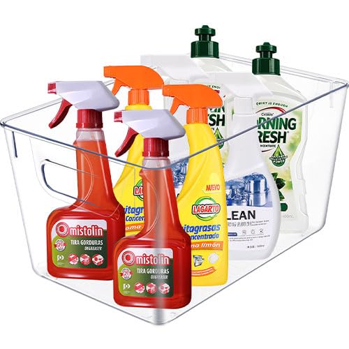 Clear Containers for Organizing, Clear Storage Bins, Clear Organizing Bins, Clear Plastic Storage Bins for Pantry, Organization Bins, Clear Bins, Clear Storage Containers, Plastic Organizer Bins
