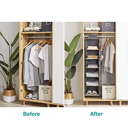 YOUDENOVA Hanging Closet Organizers and Storage, 6-Shelf Closet