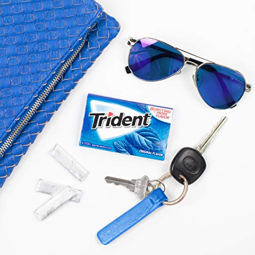 Trident Original Flavor Sugar Free Gum, 3 Packs of 14 Pieces (42 Total Pieces)