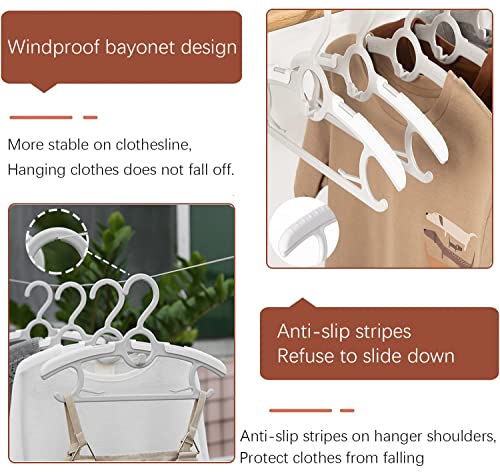 Gencuoir Baby Nursery Closet Hangers, Ultra Thin Non-Slip and Extendable Laundry Infant Pant Hanger for Newborn Clothes 20pcs11-14" Adjustable Children Coat Hanger for Girl Boy Toddler Kids Child