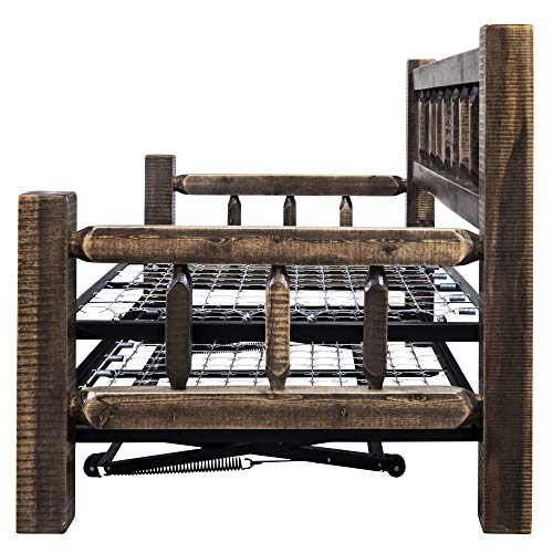 Montana Woodworks Homestead Collection Day Bed with Pop Up Trundle Bed, Stain & Lacquer Finish