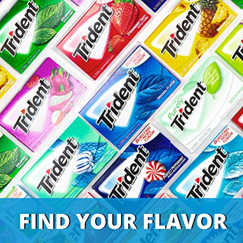 Trident Original Flavor Sugar Free Gum, 3 Packs of 14 Pieces (42 Total Pieces)