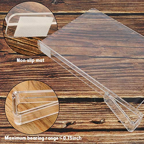 Hmdivor Clear Acrylic Shelf Dividers, Closets Shelf and Closet Separator for Organization in Bedroom, Kitchen and Office Shelves (8 Pack)