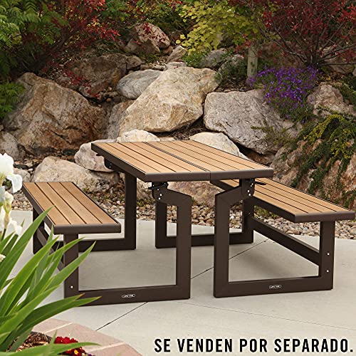 Lifetime 60054 Convertible Bench / Table, Faux Wood Construction